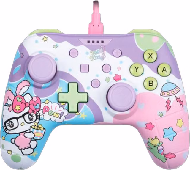 Konix Hello Kitty Nintendo Switch and PC Gaming Controller, Pink