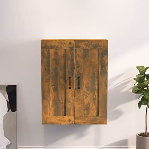 vidaXL Hanging Wall Cabinet in Brown, W/D/H: 69.5 x 32.5 x 90 cm – 2