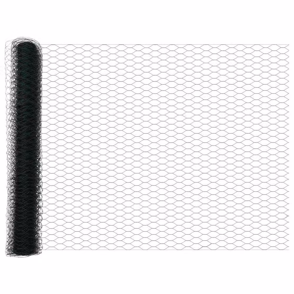 Berkfield Home Hexagon PVC Coated Galvanised Steel Fence, Green, H: 140 cm x W: 10 m – 2