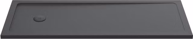 Balterley Rectangular Resin Mineral Cast Replacement Bath Shower Tray in Grey, W: 170 cm, D: 70 cm – 1