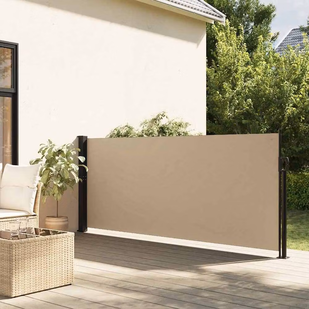 Berkfield Home Retractable Single Side Awning in Beige, W: 600 cm, H: 140 cm – 2