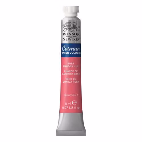 Winsor & Newton Cotman Watercolour Paint Tube, Rose Madder, 8ml – 2