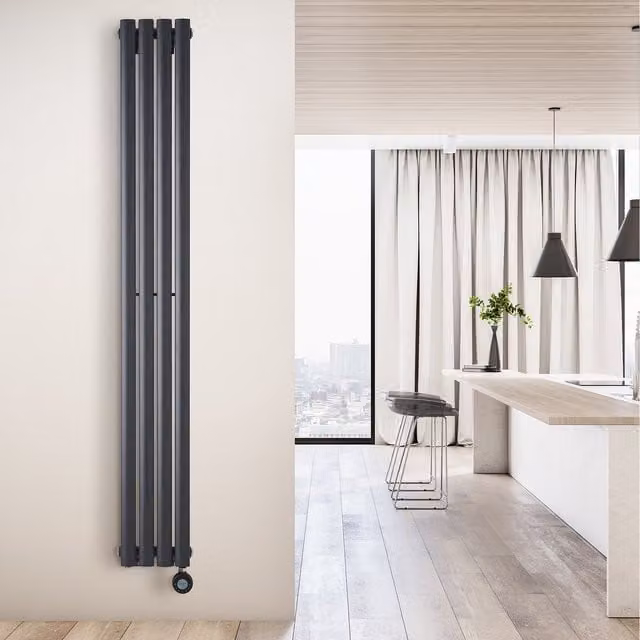 Eden Teppra 1200W Electric Vertical Radiator in Anthracite with WiFi and App Control