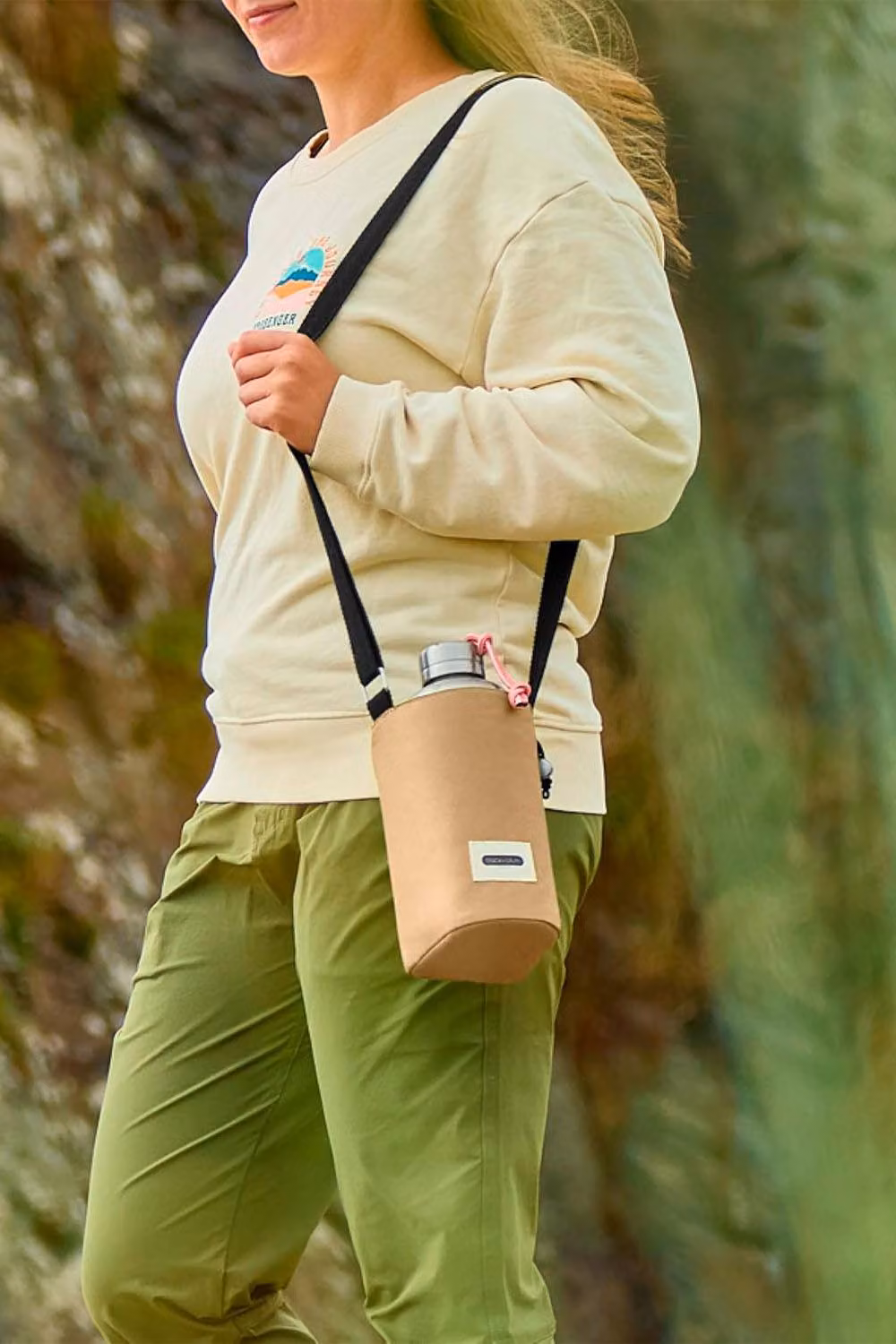 Black + Blum Insulated Polyester Bottle Bag in Brown and Black – 3
