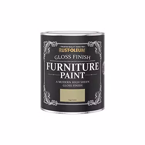 Rust-Oleum Water-Based Gloss Furniture and Skirting Board Paint, Green, 0.75 l – 3