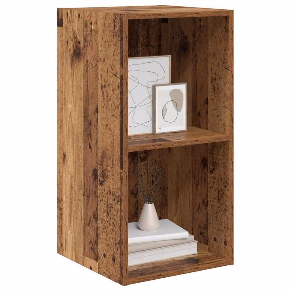 Berkfield Home Modern TV Cabinet with Shelf in Brown Engineered Wood W/D/H: 37 x 37 x 72 cm – 2