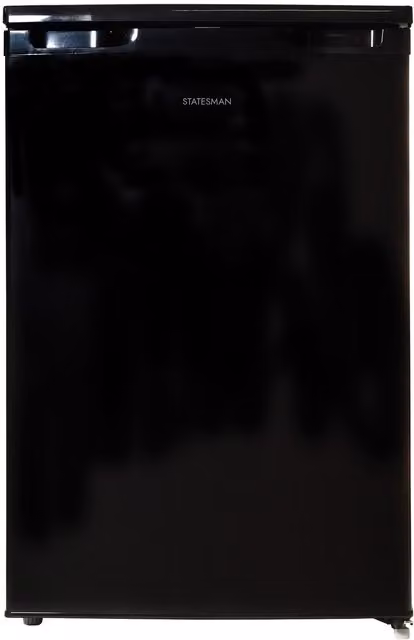 Statesman Black Upright Under Counter Freezer with Reversible Door, H 86.0 cm x W 55.3 cm x D 57.4 cm – 1