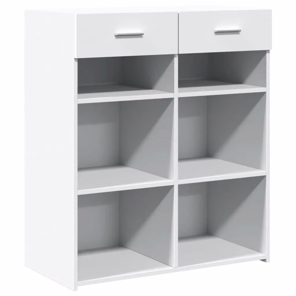 Berkfield Home White Matt Sideboard in Engineered Wood W/D/H: 80 x 42.5 x 93 cm – 2