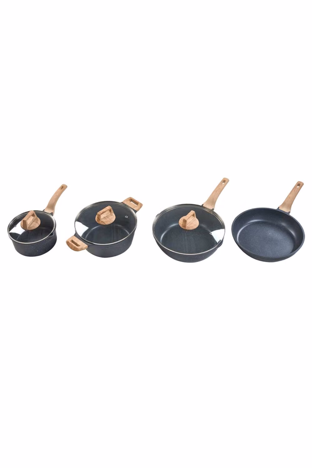 ExtraStar 7-Piece Nonstick Cookware Set in Black – 4