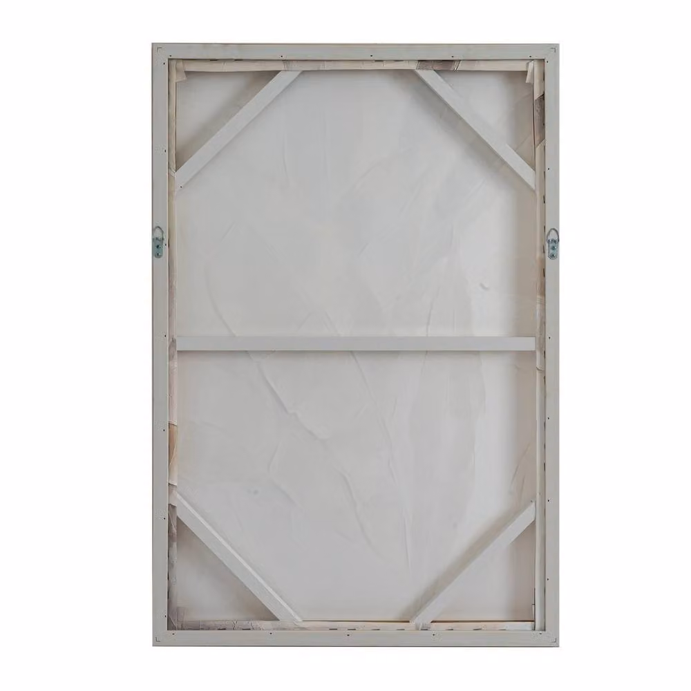 Clayre Line Abstract Geometric Art in Wood Frame, Brown, W60 x H80 cm – 2