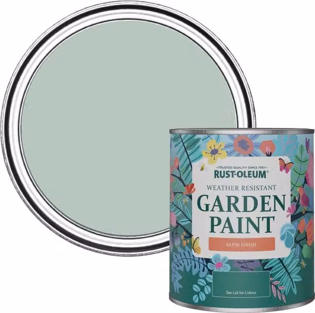 Rust-Oleum Garden Paint in Green Satin Finish, 0.75 l