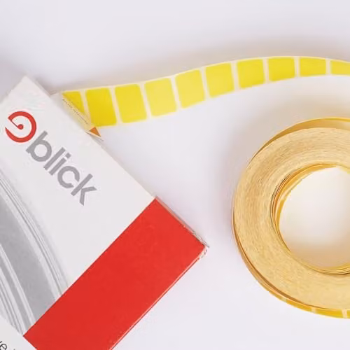 Blick Yellow Self Adhesive Address Labels, 1792 Paper Stickers, 12mm x 18mm – 3