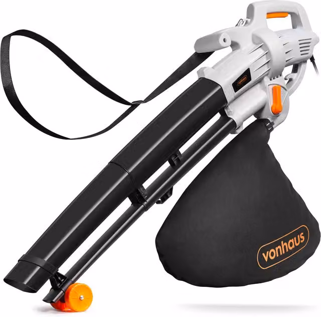 VonHaus 3000W Corded Leaf Blower and Vacuum in Black – 1