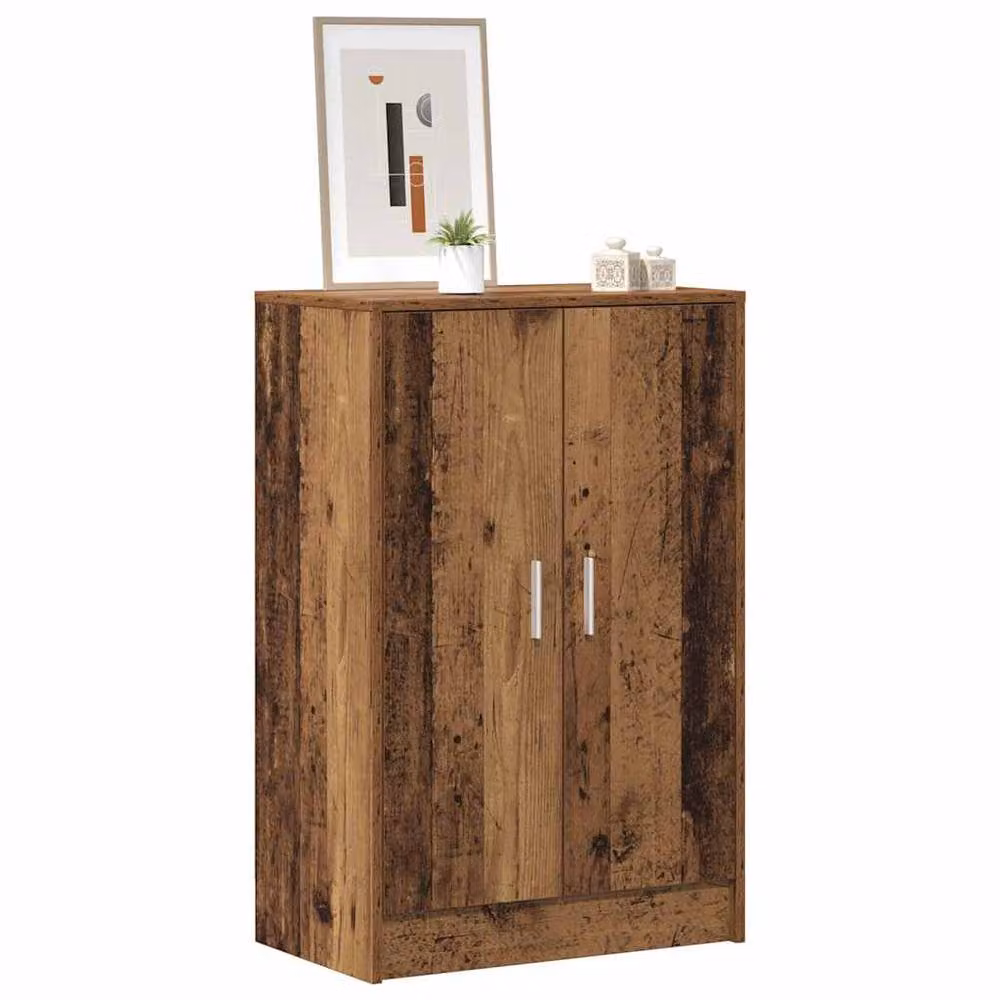 Berkfield Home Rustic Shoe Cabinet in Brown, W/D/H: 60 x 35 x 92 cm – 3