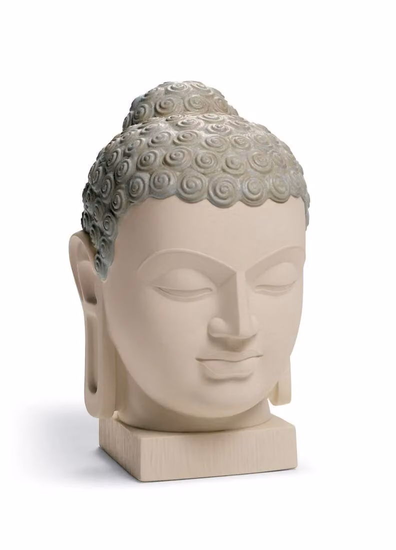 Lladró Buddha II Porcelain Figurine in Beige