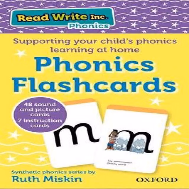 Ruth Miskin Read Write Inc. Home Phonics Flashcards Multicolour Paper Book