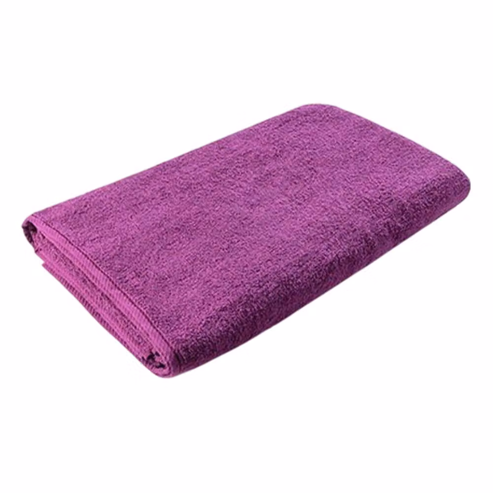 ARTG Quick-Drying Cotton Terrycloth Bordered Bath Towel in Purple – 2