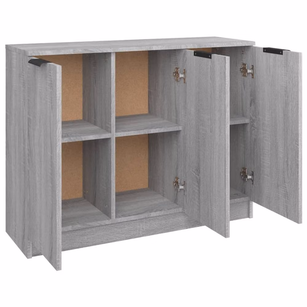 Berkfield Home Modern Grey Sonoma Sideboard in Matt Engineered Wood W/D/H: 90.5 x 30 x 70 cm – 3