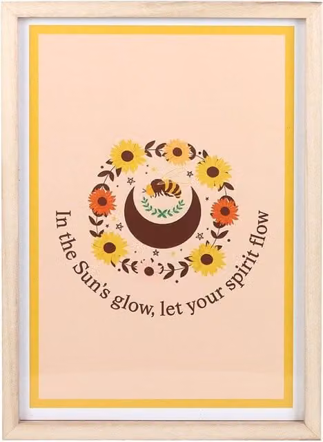 Something Different Let Your Spirit Flow Multicolour Framed Wall Art