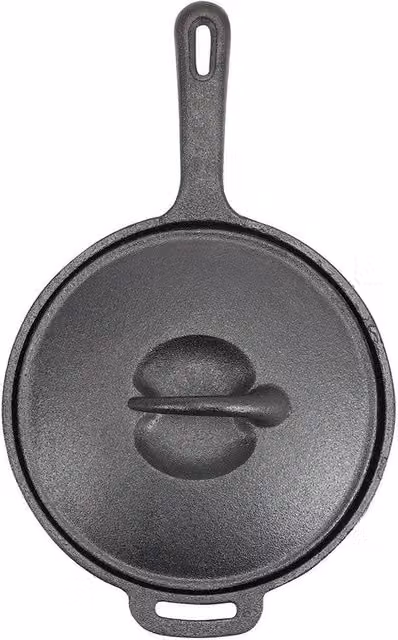 SPETLEK Non-Stick Black Cast Iron Covered Saucepan