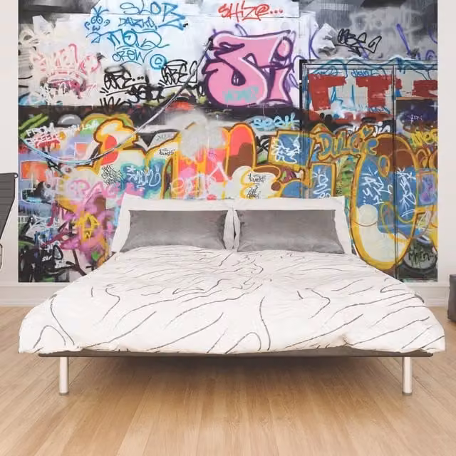 Origin Murals Urban Graffiti Abstract Multicolour Wall Mural