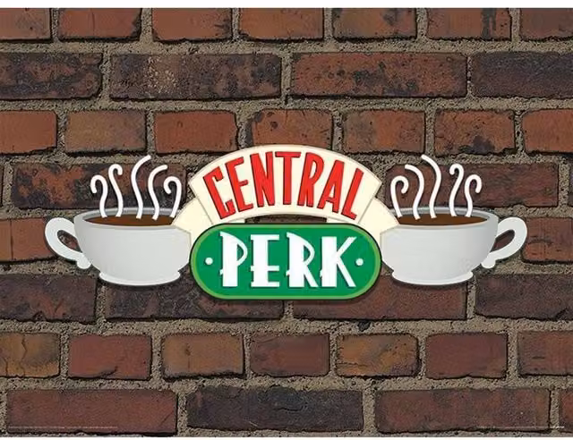 Friends Central Perk Multicolour Typography Paper Poster