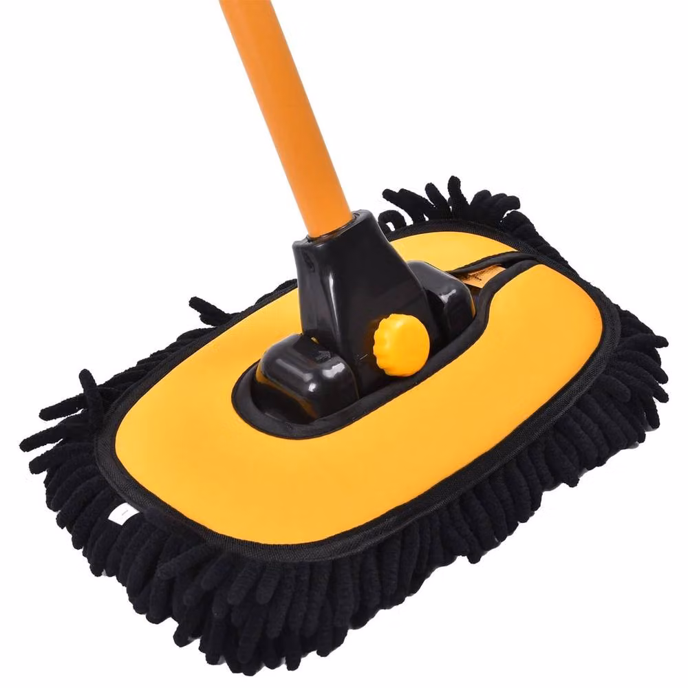 Nordara Extendable Microfibre Car and Caravan Wash Brush Cleaning Mop in Yellow and Multicolour – 4