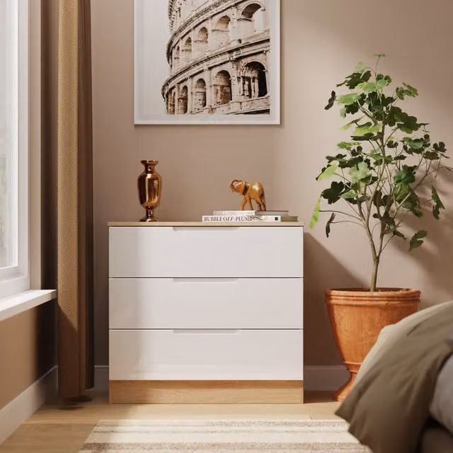 2 U Lucca 3 Drawer Chest in Light Oak – 1