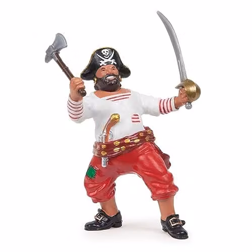 Papo Pirates Collection Multicolour Realistic Corsair With Axe Figure