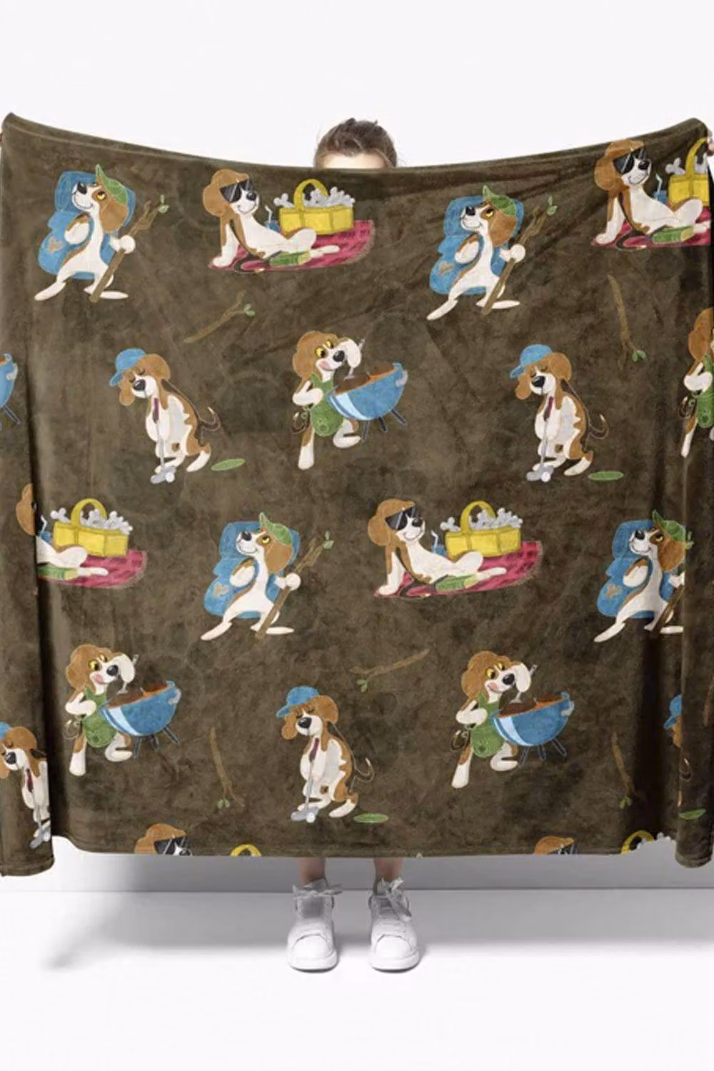 Heat Holders Brown Quilted Fleece Pet Blanket for Cats and Dogs, W: 180 cm, D: 200 cm – 2