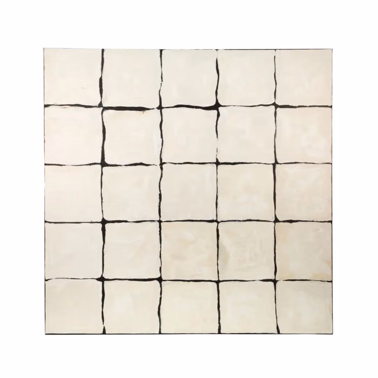 Dome Deco GRID Abstract Graphic Wall Art in White