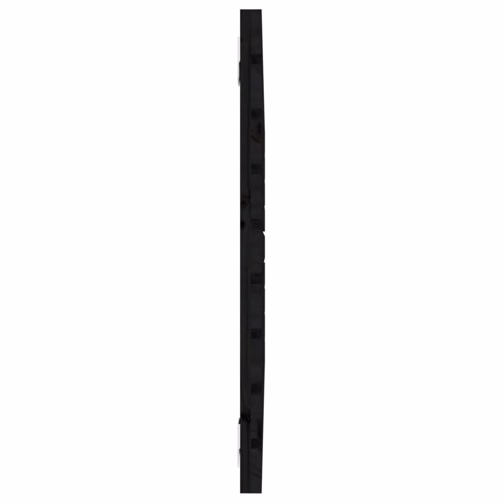 Berkfield Home Black Rustic Solid Wood Pine Wall Mount Headboard W/D/H: 96 x 3 x 63 cm – 4