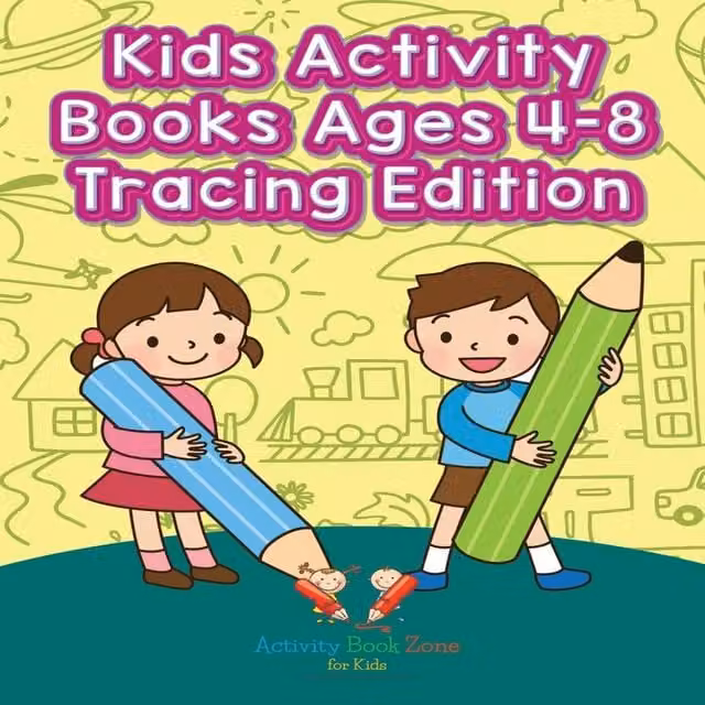 Activity Book Zone for Kids Tracing Edition Multicolour Paperback Activity Book for Children Ages 4-8