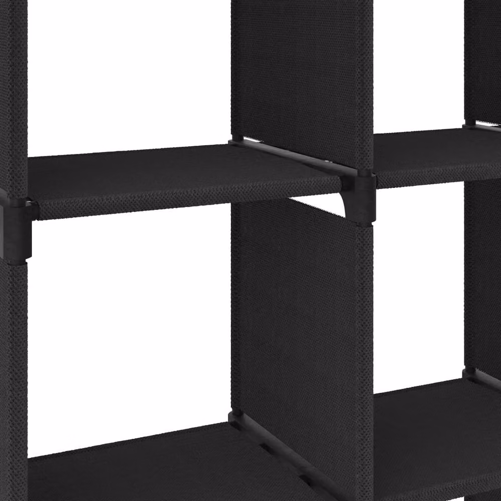 Berkfield Home 15-Cube Display Shelf in Black, W/D/H: 103 x 30 x 175.5 cm – 4