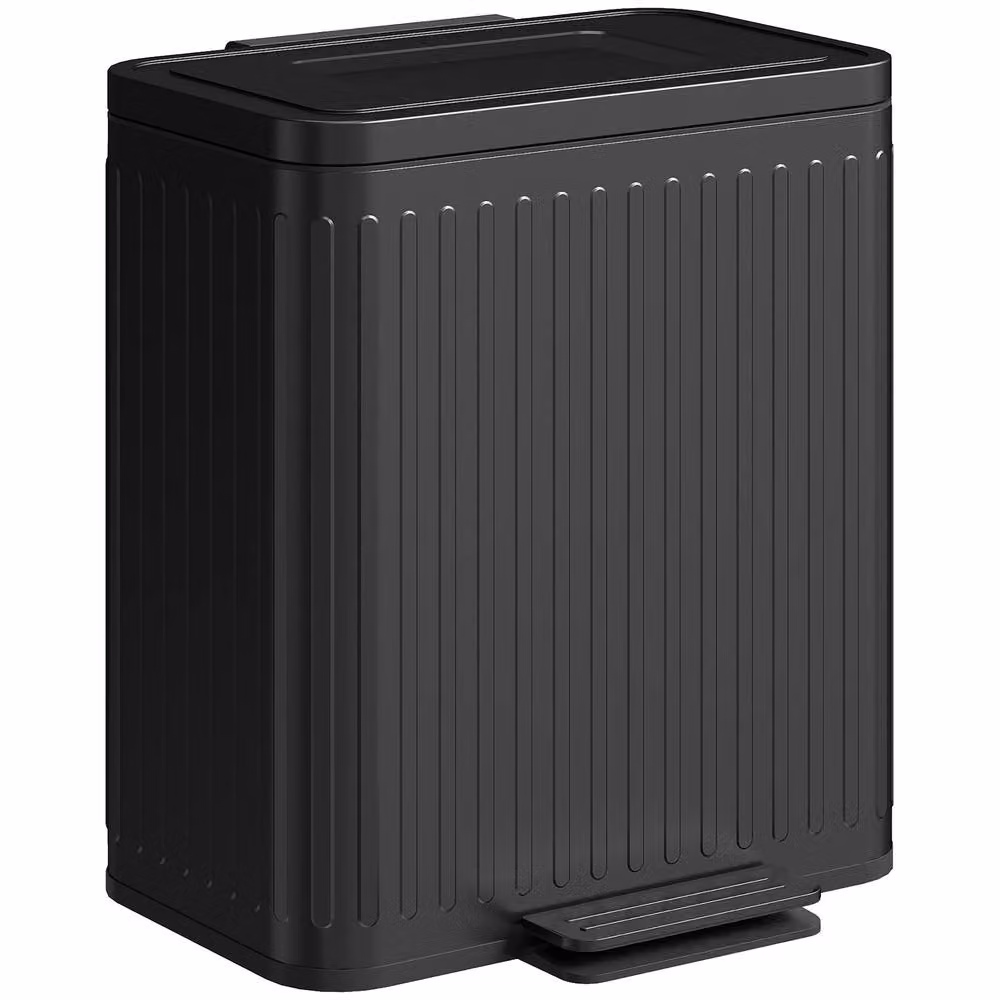 STILVORA Dual Kitchen Bin 40L with Soft-Close Lid and Pedal, Black – 4