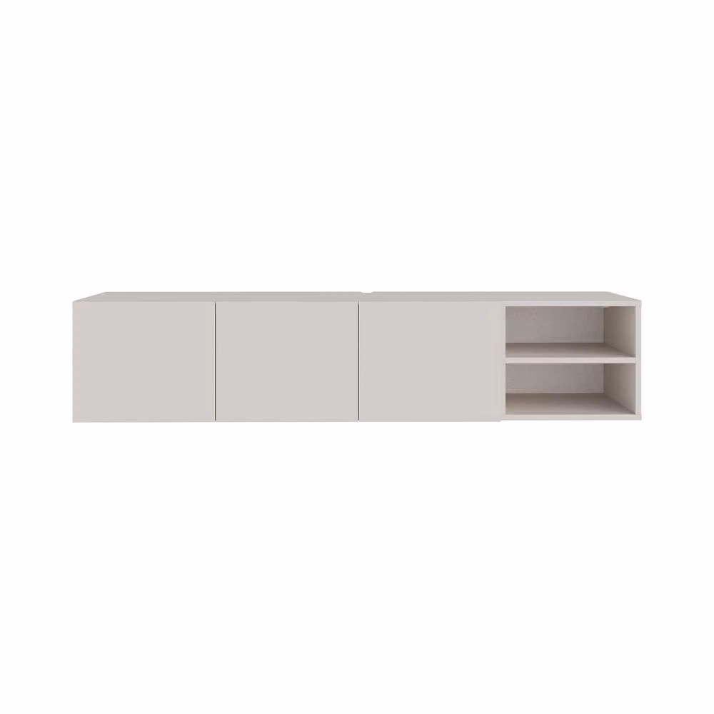 Decortie Conrad Wall-Mounted Floating TV Stand in Beige, W: 180 cm, D: 35 cm, H: 38 cm – 2