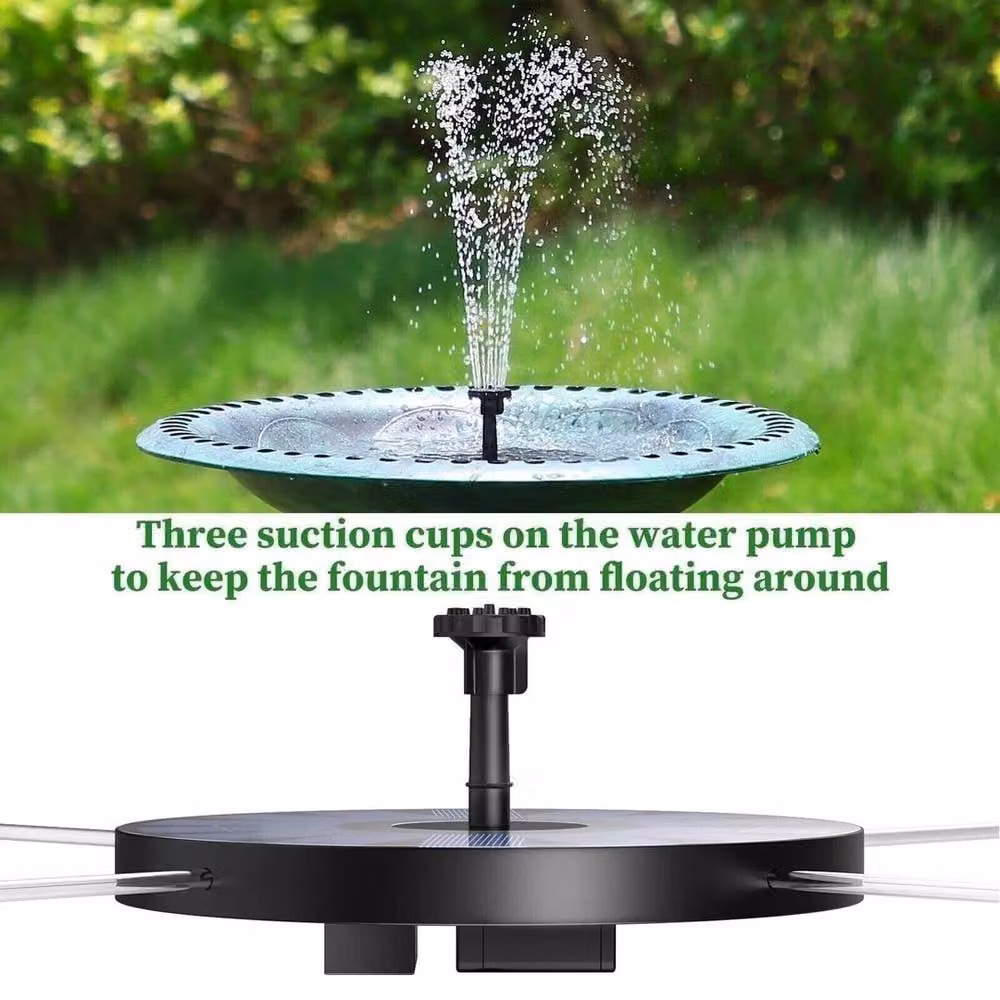 KORVIXA Solar Fountain in Black – 4