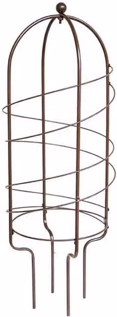 Lemon Pavilion Bronze Mild Steel Ornamental Garden Obelisk Plant Support, W26 x D26 x H26 cm