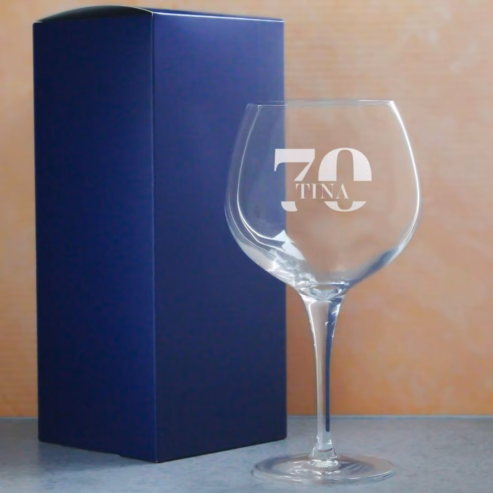 Uniqueful Personalised Primeur Gin Balloon Cocktail Glass in Clear – 2