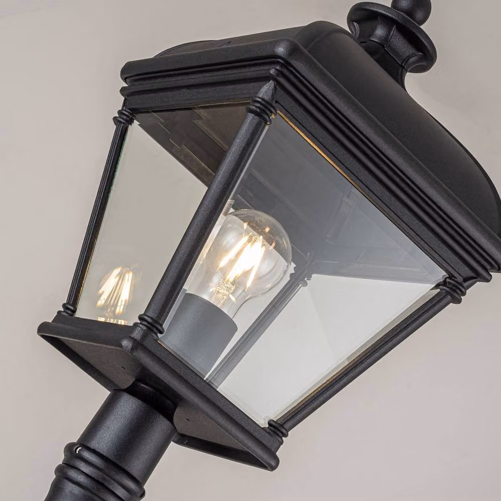 Elstead Lighting Bayview Black Outdoor Garden Lantern Post IP44 – 2