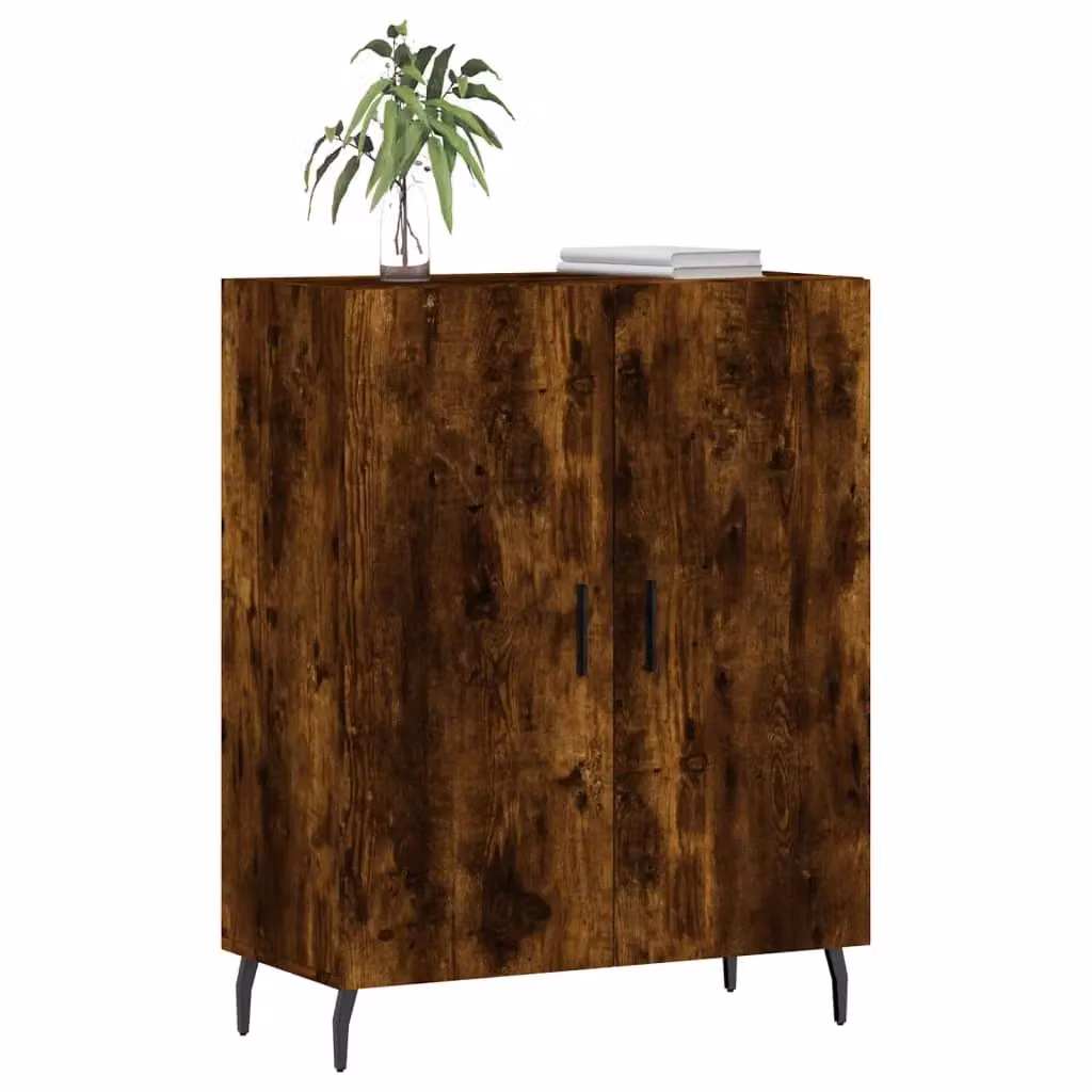 Berkfield Home Smoked Oak Sideboard in Brown, W/D/H: 69.5 x 34 x 90 cm – 3