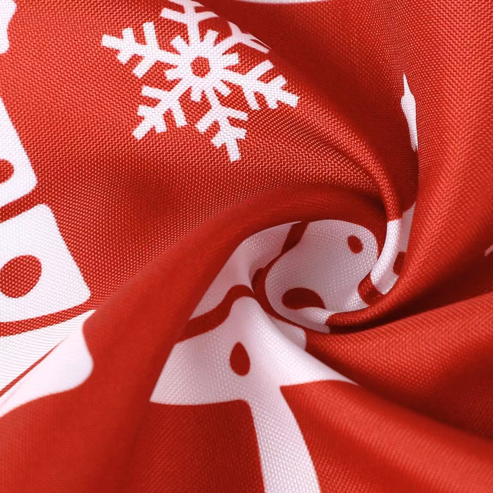 London Boutique Festive Christmas Waterproof Red and White Polyester Shower Curtain, W: 183 cm, H: 183 cm – 6