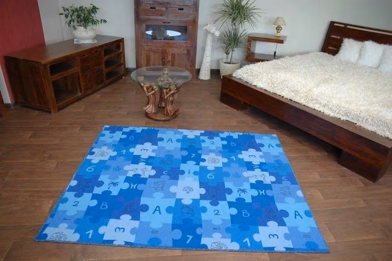 RugsX Puzzle Rug in Blue, W: 100 cm, L: 250 cm – 2