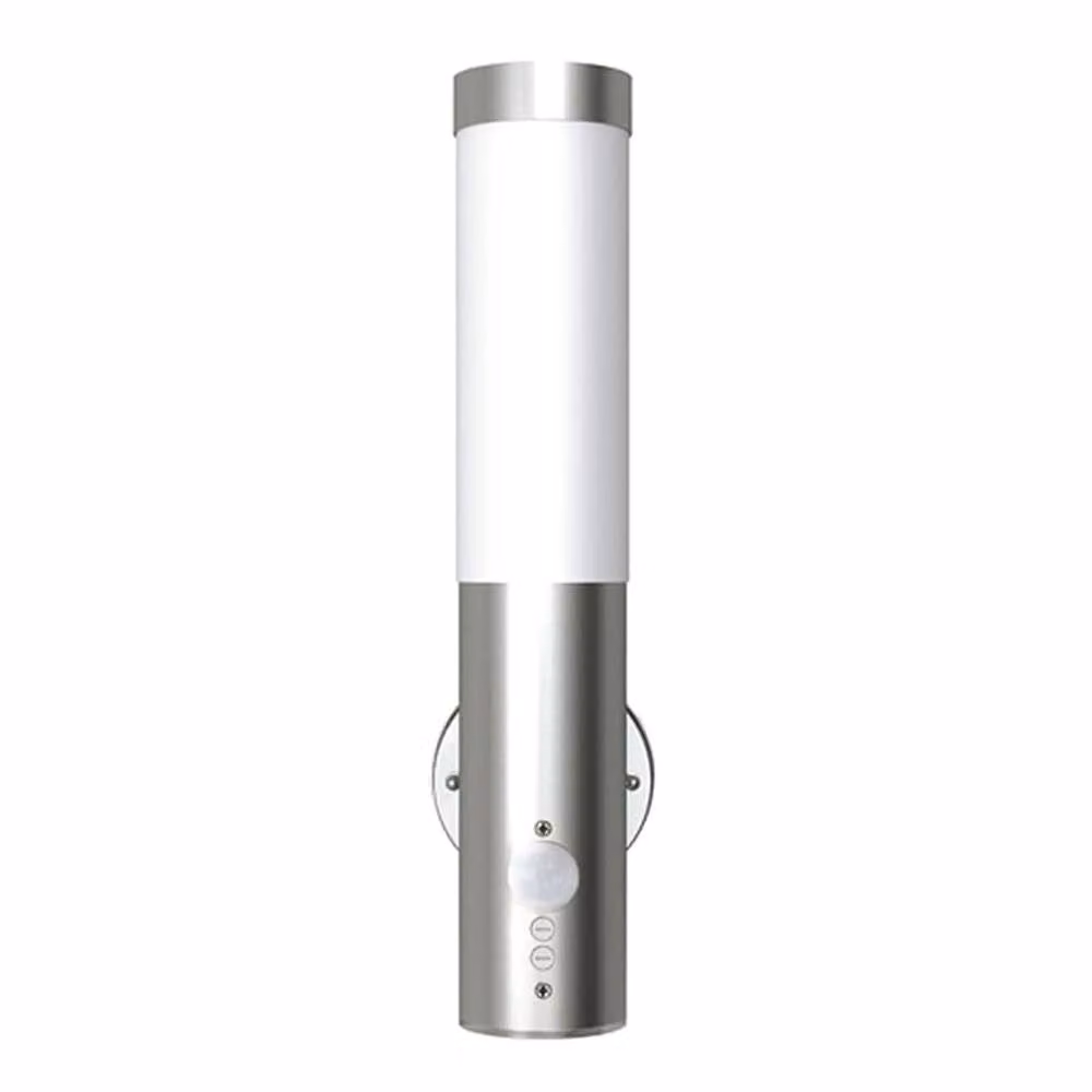 Berkfield Home Solar Wall Garden Light in Silver with Motion Sensor and Dimmable E27 Function – 2