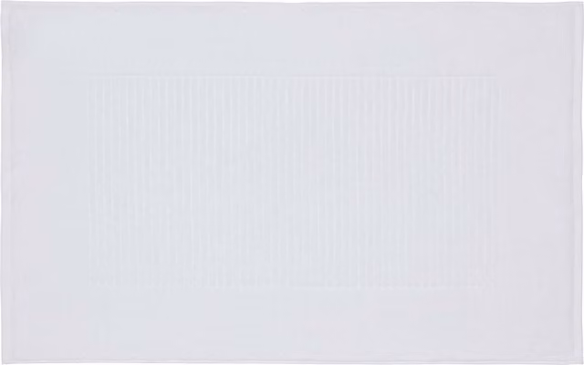 Bedeck 1951 Alessa White Cotton Bath Mat