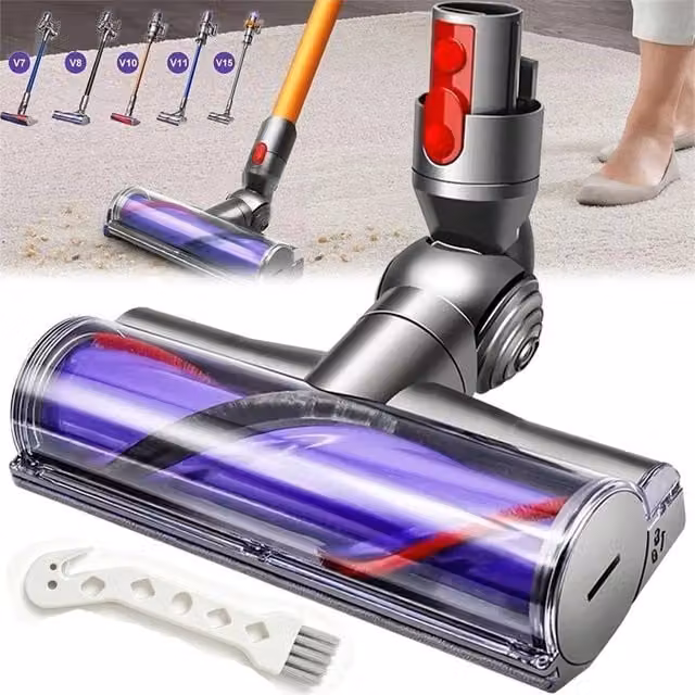NESTLUNE Motorised Floor Brush Head for Dyson in Grey