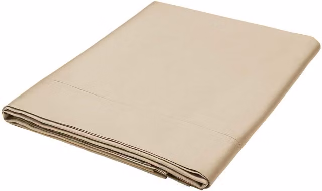 Bedeck of Belfast 1951 Luxury 400 Thread Count Cotton Mako Sateen King Size Flat Sheet in Gold, W: 180 cm x L: 200 cm – 2