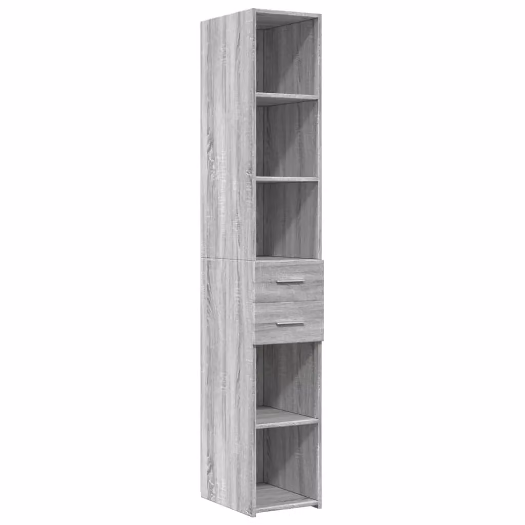 Berkfield Home Grey Sonoma Highboard W/D/H: 30 x 42.5 x 185 cm – 2