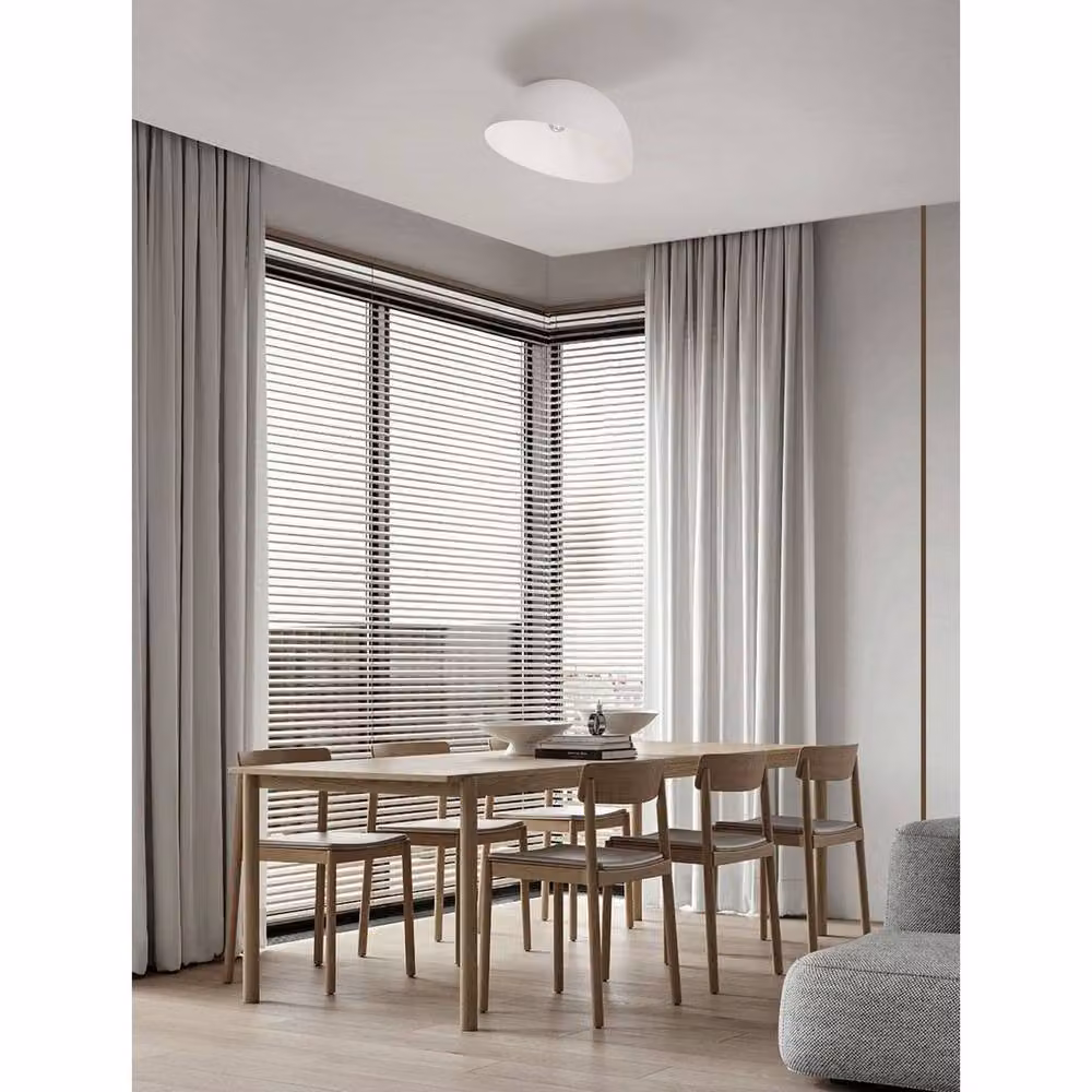 Netlighting Onia Semi Flush Ceiling Light, White, Diameter: 50 cm – 2