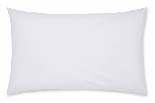 Catherine Lansfield Easy Iron Percale Standard Pillowcase Pair, White, W/H: 50 x 75 cm – 1